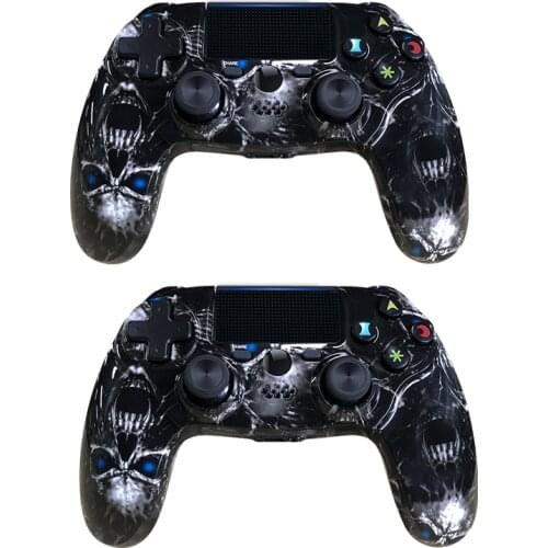 2 Packs Colorful Dual Vibration 4 Control Remote Gaming Controller Wireless Joystick PS4 Gamepad For Play Station 4 PC
