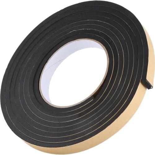 3Mx15Mmx5Mm Rectangle Weather Stripping Sponge Foam Rubber Strip Tape Door Seal