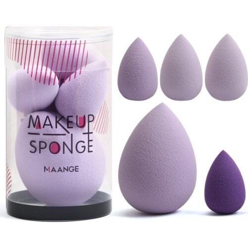 5Pcs Makeup Sponge Set Blender Makeup Tools Beauty Cosmetics Puff Face Foundation Blending for Liquid Cream and Powder New