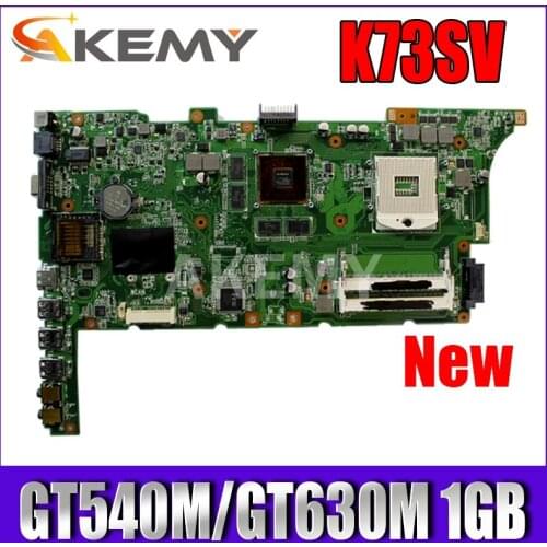 Akemy NEW K73SV Motherboard For ASUS K73SV K73SJ K73SM X73S A73S laptop Motherboard K73SD Mainboard 100% ok GT540M/GT630M 1GB