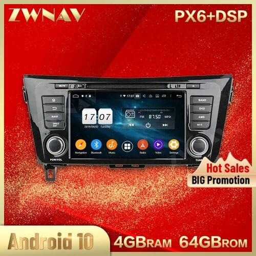 2 din Android 10.0 screen Car Multimedia player For Nissan X-TRAIL Qashqai 2014+ BT video stereo GPS navi head unit auto stereo