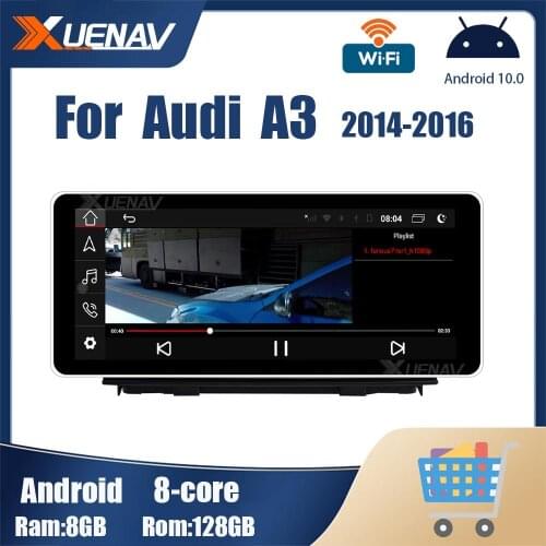Android Car multimedia player For Audi A3 2014 2015 2016 DVD Player Radio Stereo Audio car audio tape recorder Car radio