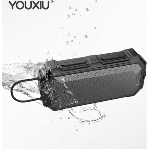 YOUXIU Wireless Waterproof Bluetooth Speaker DSP Bass Column Portable Outdoor Speakers TWS Subwoofer Soundbar Support TF Card