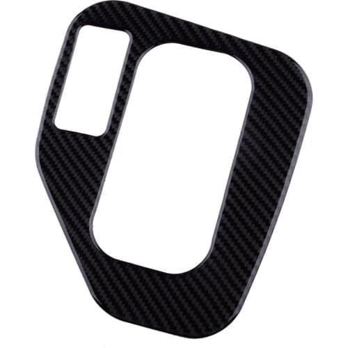 Black Carbon Fiber Car Console Gear Shift Cover Frame Trim Fit for BMW 5 Series E39 1998 1999 2000 2001 2002 2003 2004 2005 LHD