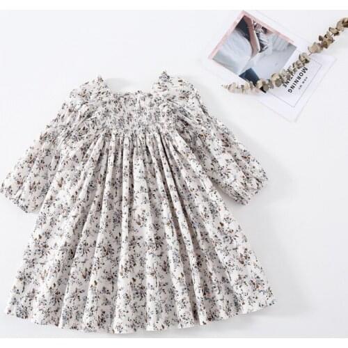Girls Floral Dress 2021 NEW Spring Baby Girls Dress Party Toddler Baby Flowers Princess Dress little girl Kids Children Sweet Cl