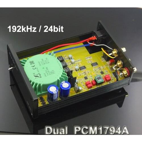 Dual PCM1794 DAC Optical Coaxial 24bit PCM1794A OPA1612 AK4118 Stereo Home Theater Coaxial Optical HiFi Decoder