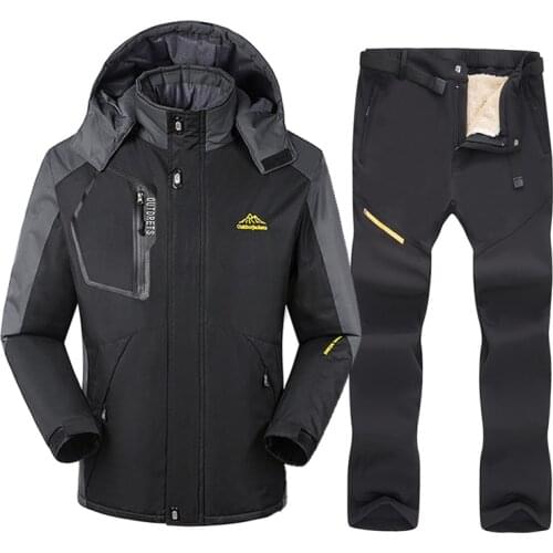 Hot Ski Equipment Ski Suit Men Winter Outdoor Windproof Waterproof Warm Snow Jacket Pants Skiing And Snowboarding Ski Jacket Men