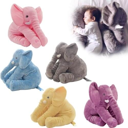 40/60cm Animal Plush Elephant Doll Stuffed Elephant Plush Soft Pillow Kid Toy Children Room Bed Fashion Baby Decoration Toy Gift