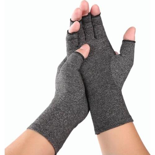 L93F Women Men Arthritis Compression Gloves Fingerless Joint Pain Relief Rheumatoid Osteoarthritis Hand Wrist Support Therapy