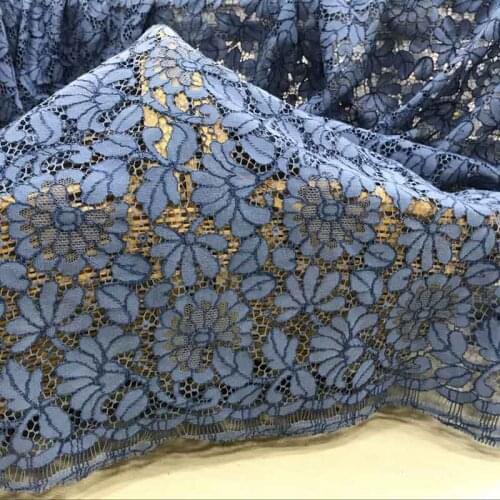LASUI NEW 6 colors Hollow Cord eyelash lace fabric positioning lace hollow dress fabric Beautiful flowers clothing C0235
