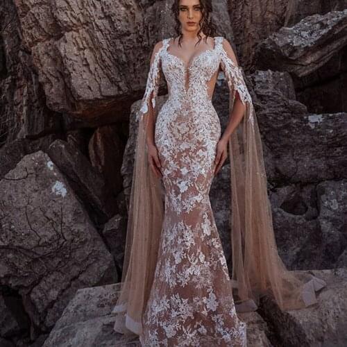 Lace prom dresses 2020 sweetheart neckline lace appliques long sleeve champagne evening dresses long formal dresses