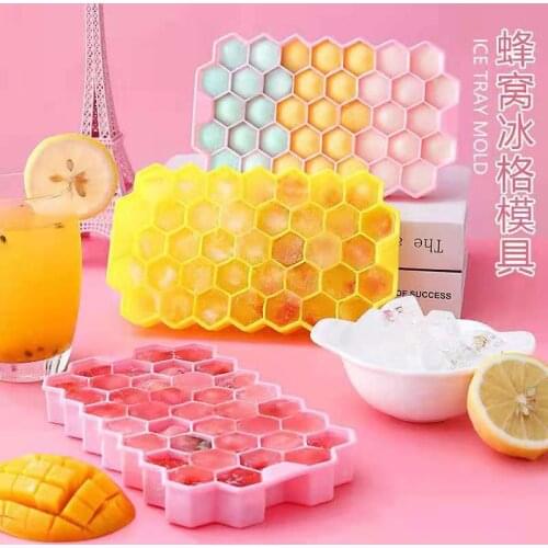 Silicone Ice Manufacturing Machine, Honeycomb Ice Mold tray, Universal Silicone Molding Mold, 37 Grid Ice Mold