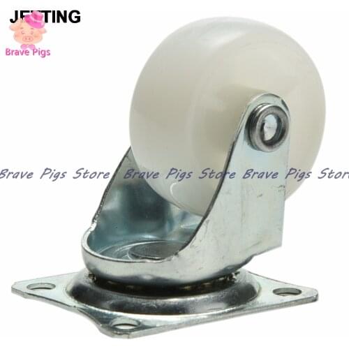 10kg Furniture Casters Nylon PP Swivel Wheel for Smart Car Robot Chair Table Cabinet Bottom Legs Omni Wheel 1PC