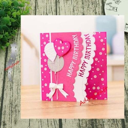 Metal cutting dies Happy birthday lace mold Scrapbook paper craft knife mould blade punch stencils die