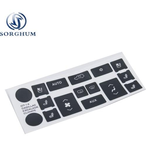 For Cadillac Escalade AC Climate Control Button Repair Restoration Decals Sticker