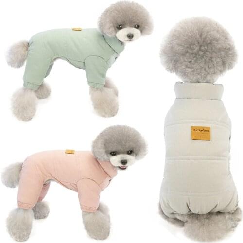 New Autumn Winter Dog Clothes For Small Dogs Boy Girl Teddy Fleece Keep Warm Thick Wadded Jacket Coat Puppy Outfit Pet Clothing