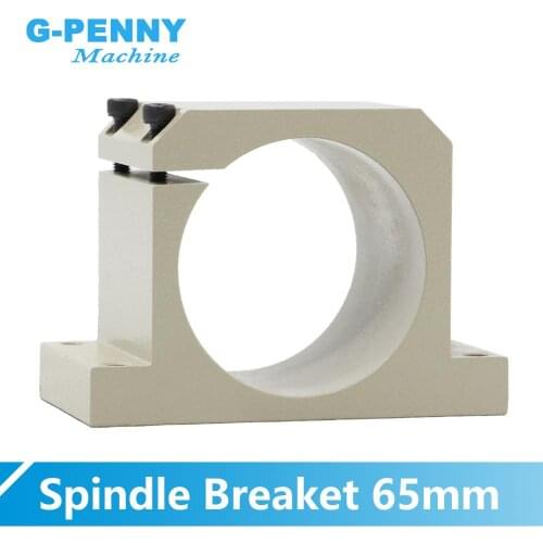 New Arrival! Free Shipping CNC Spindle Motor Clamping 65mm Diameter Spindle Bracket holder Aluminium mounting Bracket