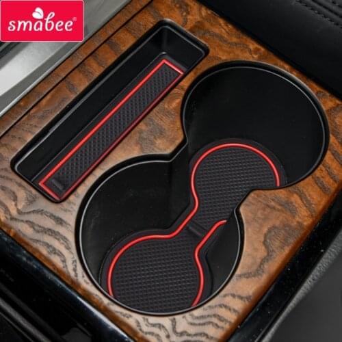 Smabee Anti-Slip Gate Slot Cup Mat for Mitsubishi Pajero MK2 Interior Accessories Rubber Non-slip mat Cup Holders 15pcs Coaster