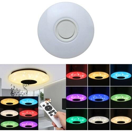 Dimmable Smart Music LED Ceiling Lights RGB APP Remote Control Bluetooth Ceiling Lamp Modern ceiling+lights Bedroom Lamps
