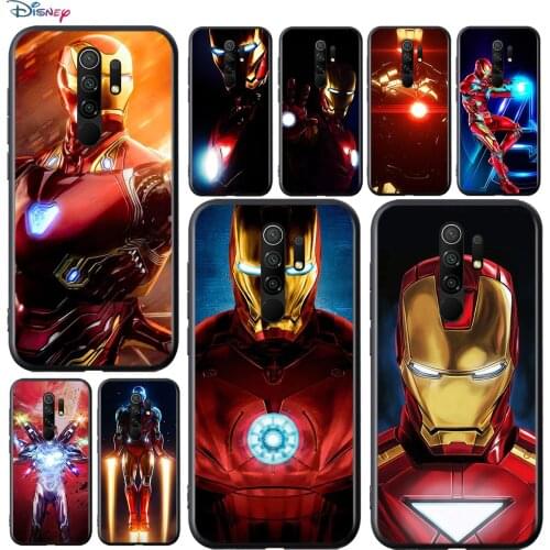 Marvel Super Hero Avengers Iron Man For Xiaomi Redmi 9A 9C 9 Prime GO 8A 7A 6A 5A 4X S2 Pro Plus TPU Silicone Black Phone Case