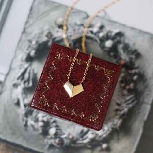 YUN RUO Stereoscopic Heart Pendant Necklace Rose Gold Color Titanium Steel Jewelry Woman Christmas Gift Never Fade Drop Shipping