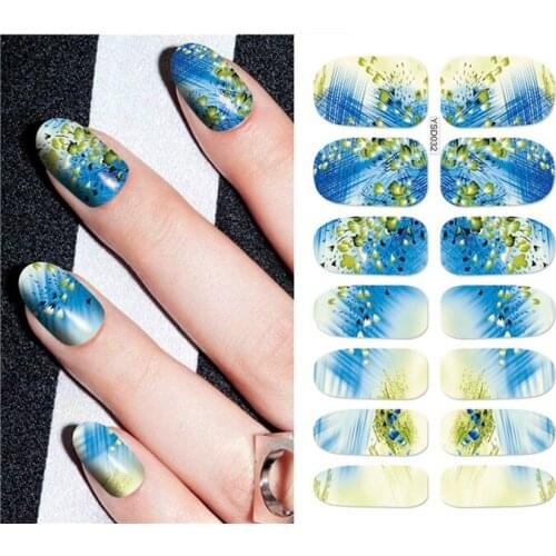 1 sheet DIY Nail Art Water Transfer Stickers Ink Sky Dot slider adhesive Watermark Decals Women Beauty Wedding Nails