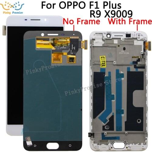 100% Warranty 5.5" For OPPO F1 Plus R9 X9009 LCD Display + Touch Screen Digitizer Sensor +Frame Full Assembly Replacement Parts