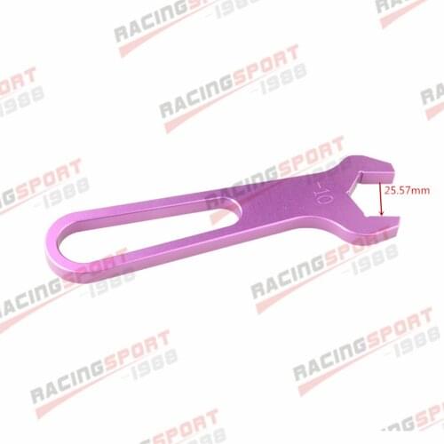-10AN AN10 (25.57mm) Aluminum Single Ended Wrench Spanner Anodized Purple