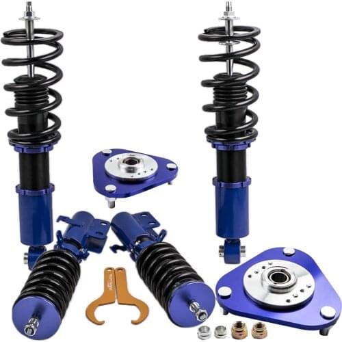 4PCS Coil Springs Non Adjustable Damper Shock Strut Coilover&1 pair camber plate for Toyota Celica 2000-2006 Suspensions Kit