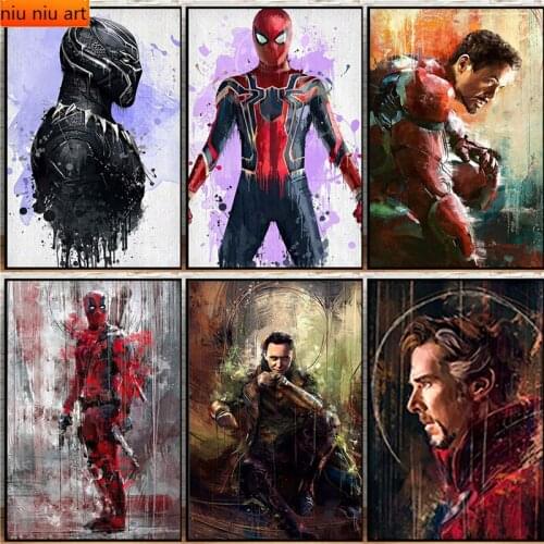 5D Marvel Avengers Diamond Mosaic Diamond Painting Diamond Mosaic DIY Full Diamond Embroidery Living Room Home Decoration
