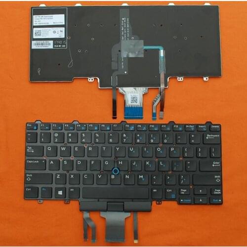 US QWERTY English Layout New Replacement Keyboard For DELL Latitude E5450 E7450 E5470 E7470 5480 5450 7350 7490 Laptop Backlit