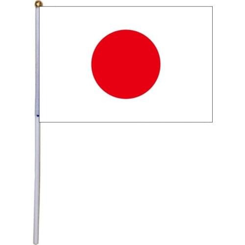 Free shipping xvggdg 100pcs 14 * 21cm japan hand flag Japan Hand Waving National Flag