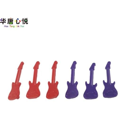 Locking Compatible Bricks For Friends 5 Pcs Red and Purple Bass Toys For Kids DIY Models Playing Games Friends Building Blocks