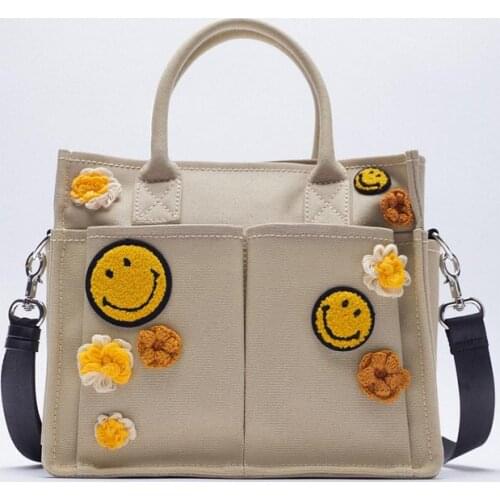 Large Canvas Tote Bag Women Big Capacity Shopping Handbag Simple Lady Shoulder Bag Solid Color Handle Bag Reusable Designer Tote