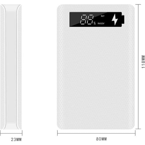 2021 New QC3.0 PD LCD Display DIY 5x18650 Battery Case Power Bank Shell Quick Charge Box