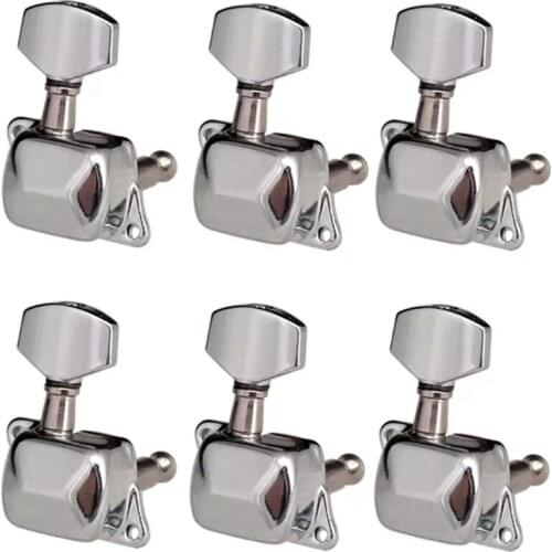 Hot-6R Semiclosed Guitar Tuning Peg Keys Tuners Machine Head Electric Guitar Part Replacement Musical Instrument Accessories