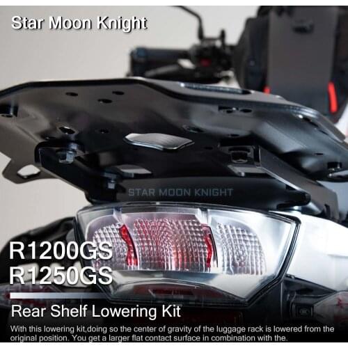 Lowering kit for ADVENTURE-RACK For BMW R1200GS R1250GS R 1200 GS R 1250 GS ADV Adventure Luggage Rear Shelf Lowering Kit 2013