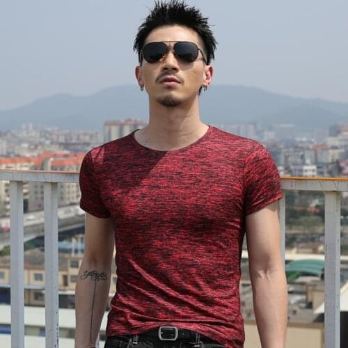 MRMT 2021 Brand New Summer Mens Short Sleeve T-Shirt Slim Casual Solid Color T-shirt for Male Tops Tshirt