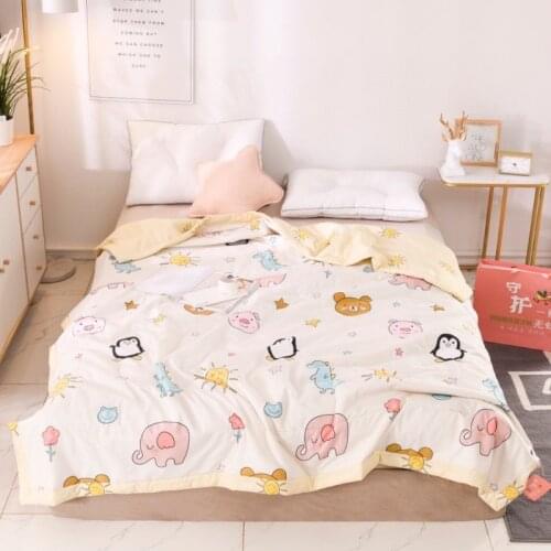 New Child Mosquito Repellent Cartoon Summer Single Double Cool In Qinfu Breathable Student Dormitory Air Conditioning Summer