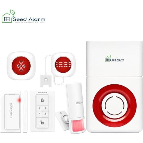 Wireless Garage Alarm System With Water Leakage Sensor Door Detector For Warehouse and Car Outdoor Support Remote Control