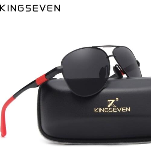 KINGSEVEN Metal Polarized Sunglasses Driving Men Women Brand Designer Glasses Fashion Eyewear 100% UV Protection