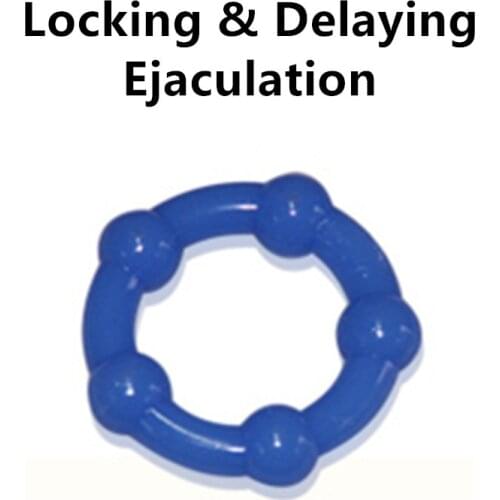 TPR Training Locking Penis Ring Cock Ring Dildo Sleeve Adult Product Sex Toy For Man Male Lasting Delay Ejaculation Exercise 18