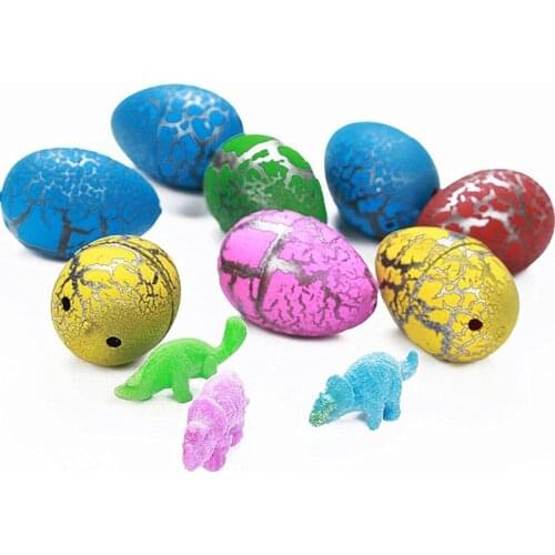 Party Novelty Gag Dinosaur Eggs Toys Magic Hatching Growing Favors Growing Dinosaur For Child Kids Educational Toys Gifts 10Pcs