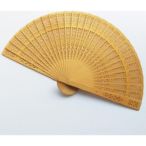 Fan Flower Fragrant Wood Wedding Favors Gifts Lace hand Fans Folding Chinese waaier Fan eventail a main Vintage Cherry Blossom