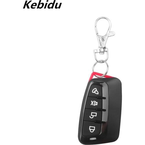 04 kebidu 433MHZ Remote Control 4 Channe Garage Gate Door Opener Remote Control Duplicator Clone Cloning Code Car Key