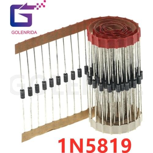100PCS IN5819 DO-41 1A 40V SCHOTTKY DIODE 1N5819 DIP