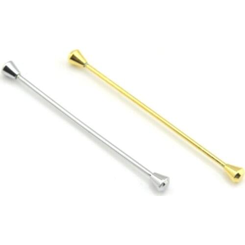 20pcs/lot Shirt Collar Pin Clip Tie Collar Bar Gold/Silver Tie Rods Angle Pin Collar Clip Pin Bar Mens Jewelry Wholesale