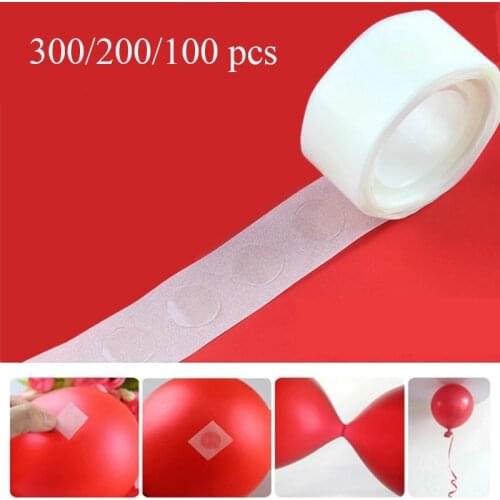 300/100 Points Balloon Attachment Glue Dot Attach Balloons To Ceiling Wall Stickers Birthday Party Wedding Decoration Accessory