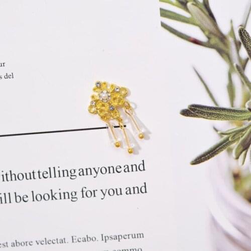 5pcs Golden Flower Jewelry Nail Art Charm Nail Decorations Manicure Accessories Home Phone Earring Decorations