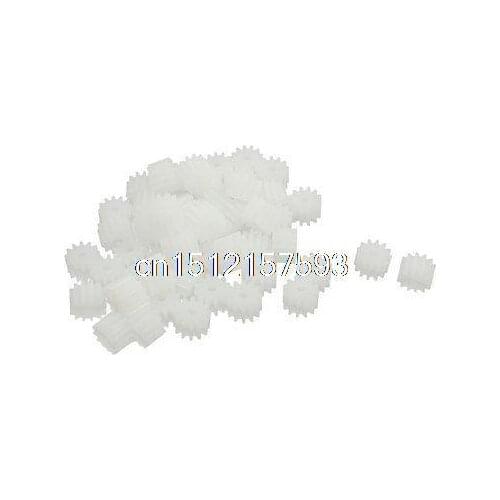 50Pcs 7mm x 2mm 12 Teeth Plastic Gear Wheel for Toy Car Motor Gearbox Spindle